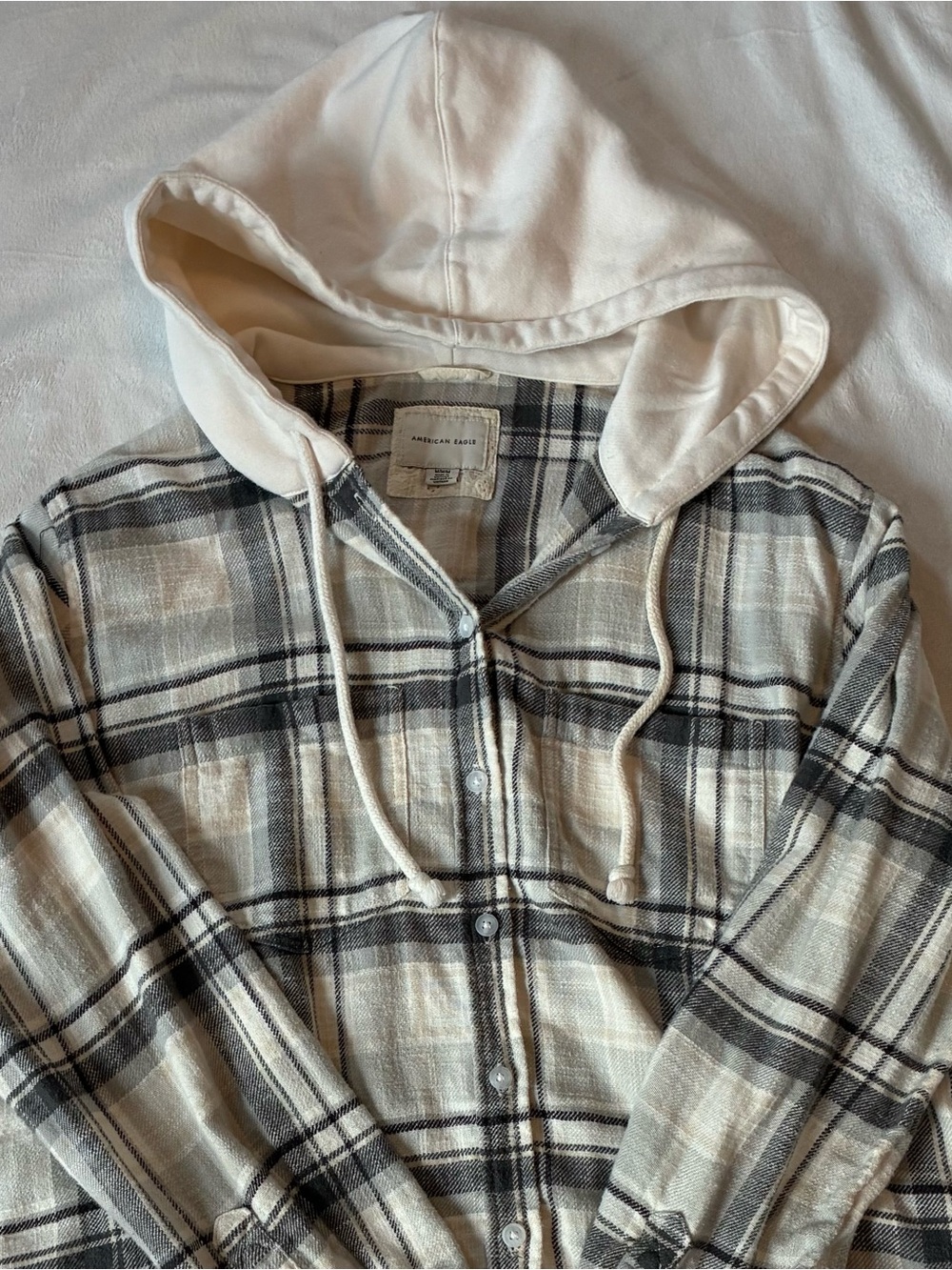 American Eagle Oversized Hoodie Flannel - Medium